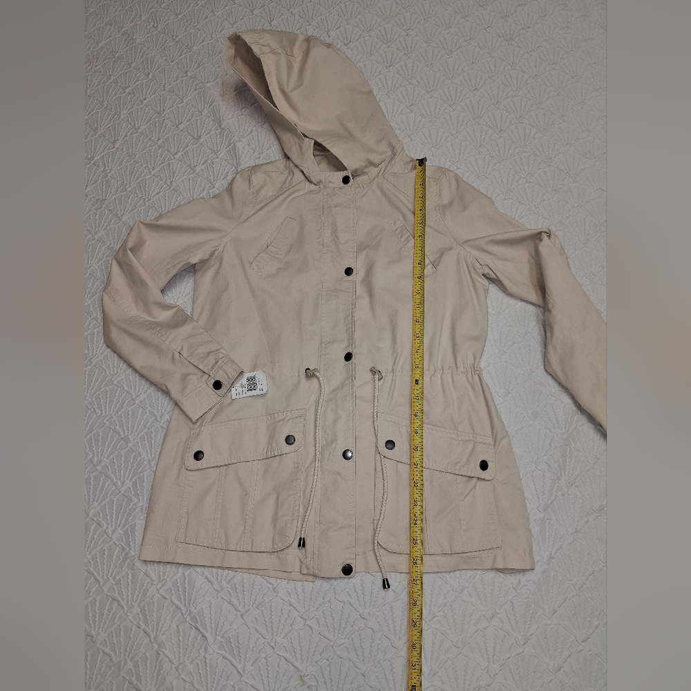 Joujou Stylish Cream Utility Jacket for Women size M - Picture 9 of 16